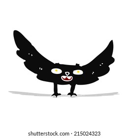 cartoon spooky vampire bat
