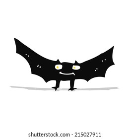 murciélago de vampiros con miedo de caricatura