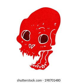 cartoon spooky vampire skull