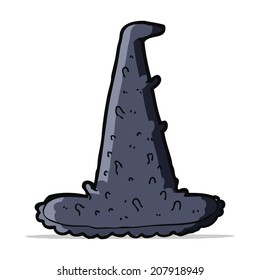 cartoon spooky witch hat
