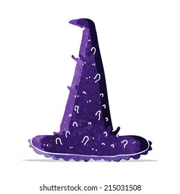cartoon spooky witch hat
