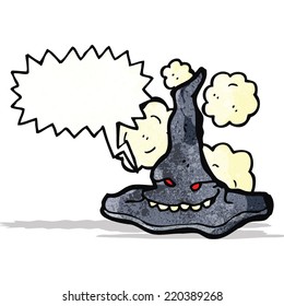 cartoon spooky witch hat