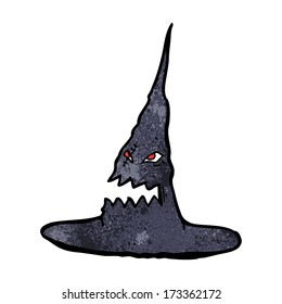 cartoon spooky witches hat