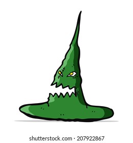 cartoon spooky witches hat