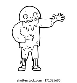cartoon spooky zombie