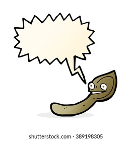 cartoon spoon with speech bubble