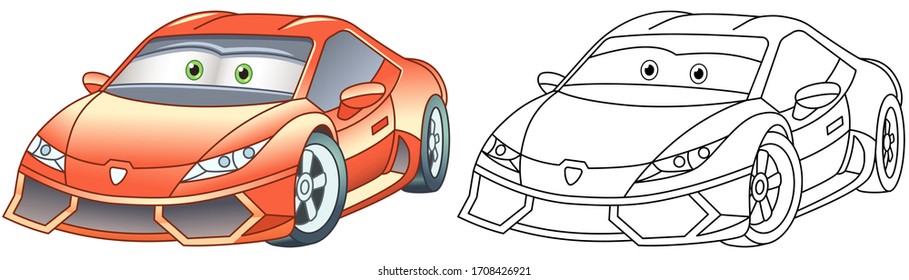 106 Sports Car Coloring Pages Images  Free