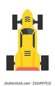 Cartoon Sport Car Kids Toy. Vector illustration