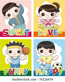 cartoon sport card