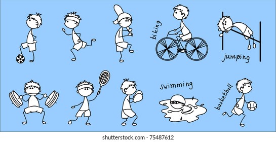 cartoon sport icon