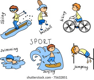 cartoon sport icon