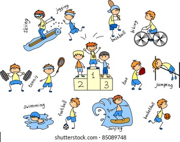 cartoon sport icon