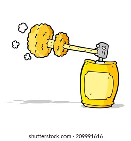 Cartoon-Sprühdose