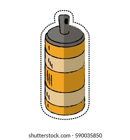 cartoon spray can container icon