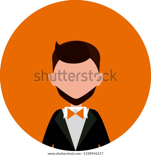 Cartoon Spy Character Isolated On Orange Stock Vector (Royalty Free ...