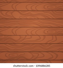 Cartoon square vector background with wooden boards. Backdrop of wood planks