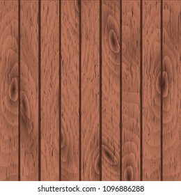 Cartoon square vector background with wooden boards. Backdrop of wood planks