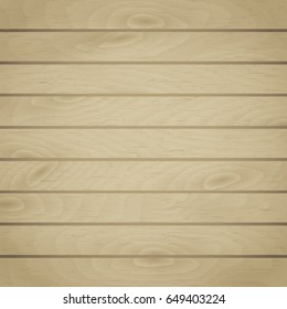 Cartoon square vector background with wooden boards. Backdrop of wood planks