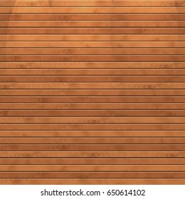 Cartoon square vector background with wooden boards. Backdrop of wood planks