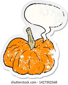 pegatina de caricatura con burbuja de habla angustiada pegatina vieja