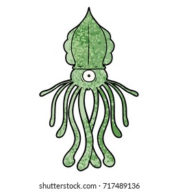 cartoon squid
