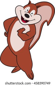 cartoon squirrel