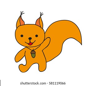 cartoon squirrel