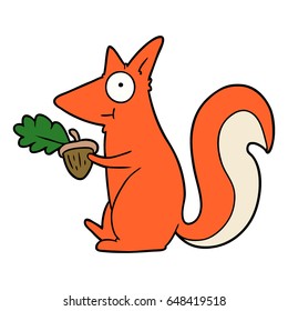 Cartoon-Eichhörnchen mit Akkorde
