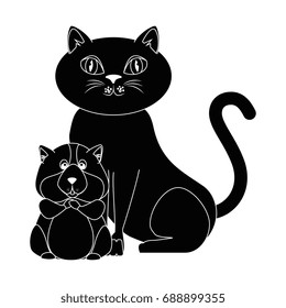 cartoon squirrel and cat icon