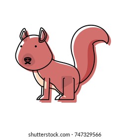 cartoon squirrel icon