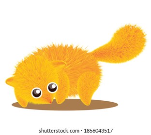 Karikaturenkörnchen auf weißem Hintergrund