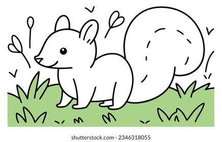 Cartoon Squirrel and Picture Book Adventure: Creative Illustrations and Poster Design