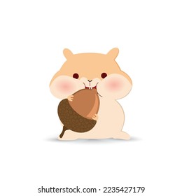 cartoon squirrel vector illustration design