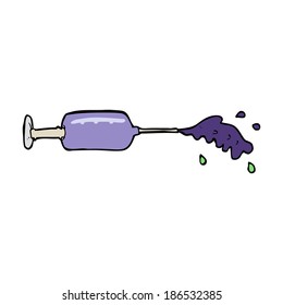 cartoon squirting medical needle
