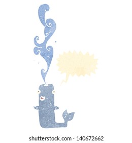 ballena que retuerce dibujos animados
