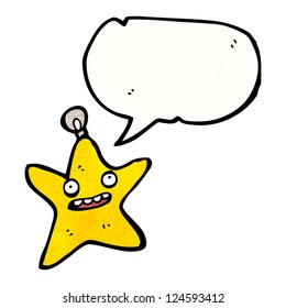 cartoon star bauble character