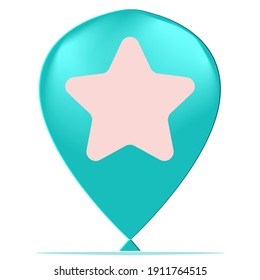 Cartoon Star Button Game GUI Ballon
