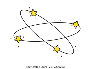 Cartoon Star Constellation Vector Illustration