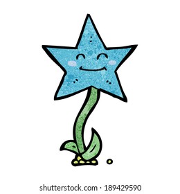 cartoon star flower