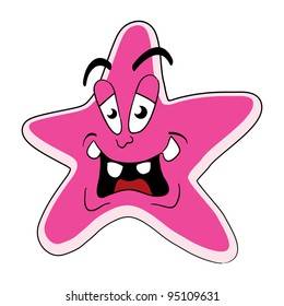 Cartoon star - isolated illustration