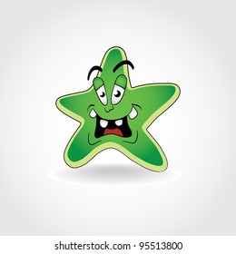Cartoon star - isolated illustration