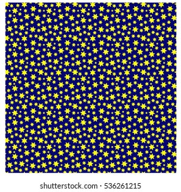 Cartoon star night sky vector background, abstract modern seamless pattern used for cards, textile fabric, presents wrapping paper, scrapbooking, wallpaper and interior design