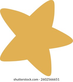 Cartoon Star Shape Vector Illustration