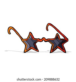 óculos de sol estrela de desenho animado