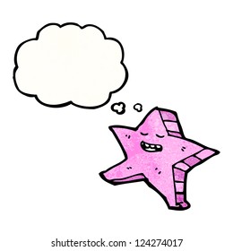 cartoon star with thought bubble