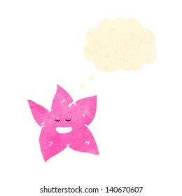 cartoon star with thought bubble