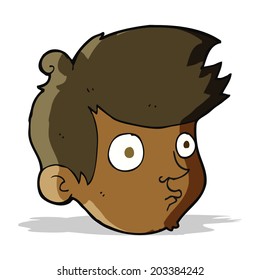 caricatura mirando al niño