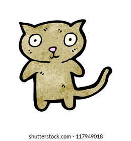 cartoon staring cat