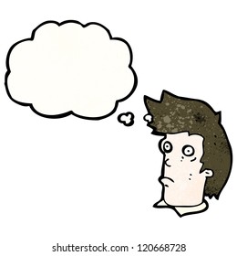 cartoon staring man