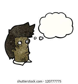 cartoon staring man